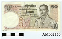 藏品(泰國10銖紙幣)的圖片